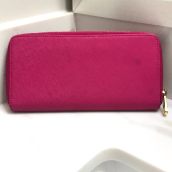 🆕🔥JUICY COUTURE REAL LEATHER&SUPER CHIC&TRENDY PRETTY PINK&GOLD HARDWARE NWOT - Picture 6 of 15